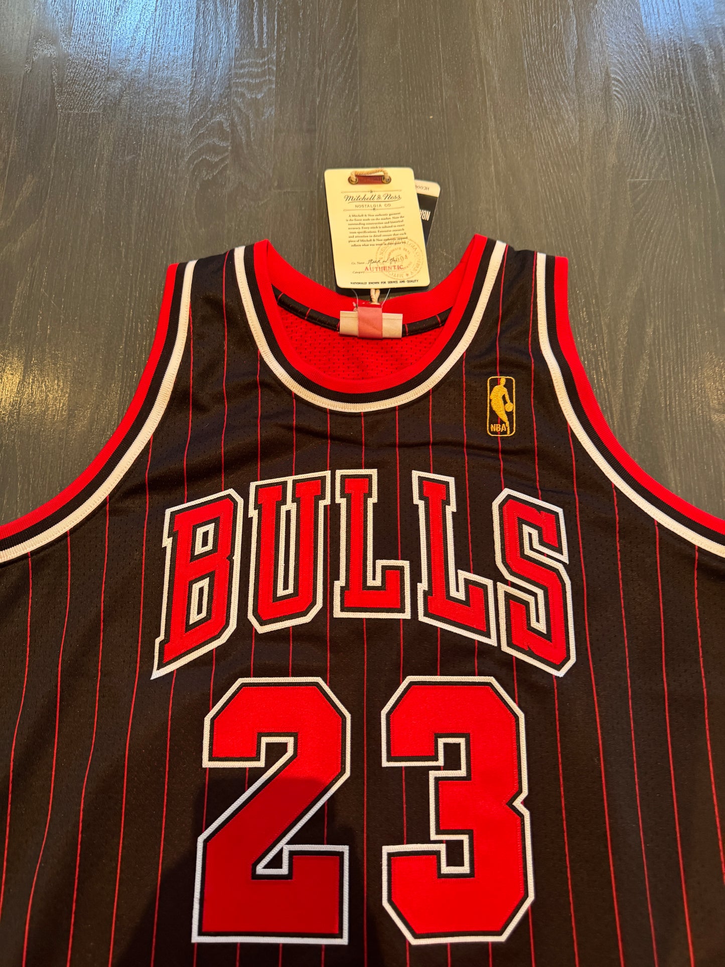 Michael Jordan Signed Authentic Pinstripe Jersey #23 Bulls UDA