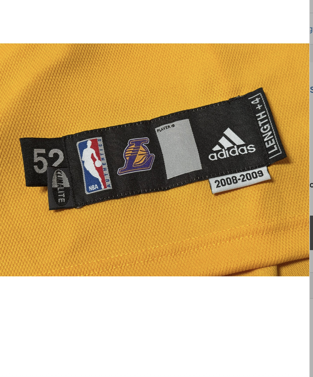 2008-09 Kobe Bryant LA Lakers Game Used/Issued Jersey (Championship Season)