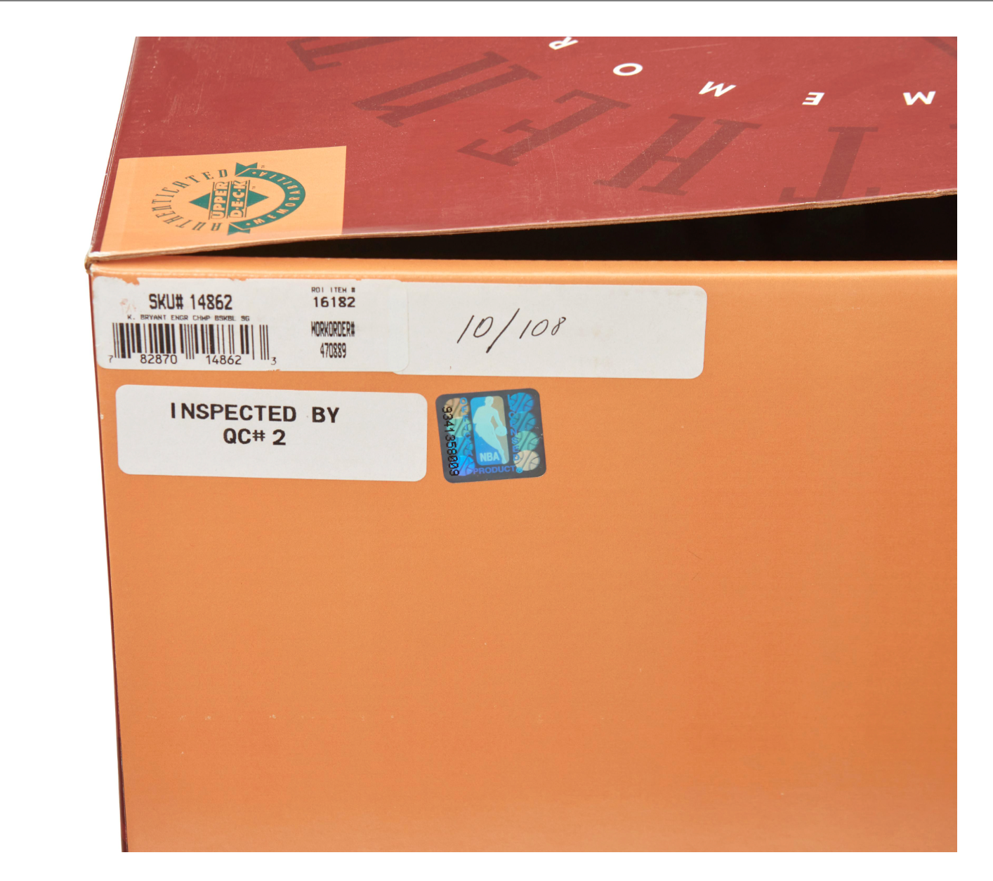 Kobe Bryant Autographed 2000 Kobe 8 NBA Championship Spalding Basketball UDA