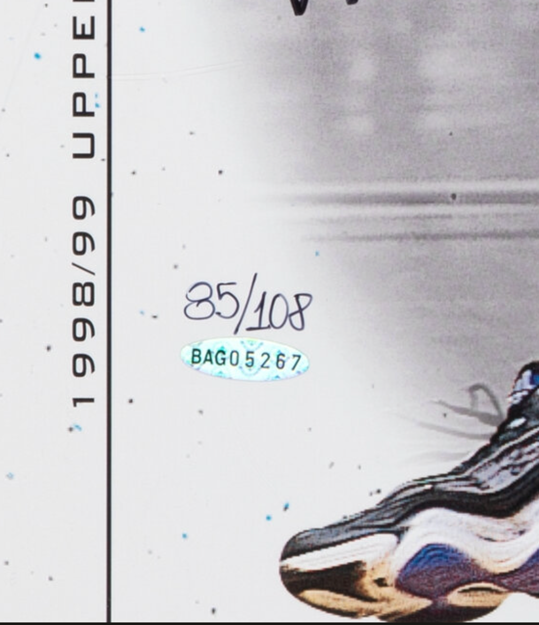 Kobe Bryant Signed Oversized UDA SP Authentic Card Print LE 85/108 Framed 18x22 UDA + PSA/DNA LOA + Beckett LOA