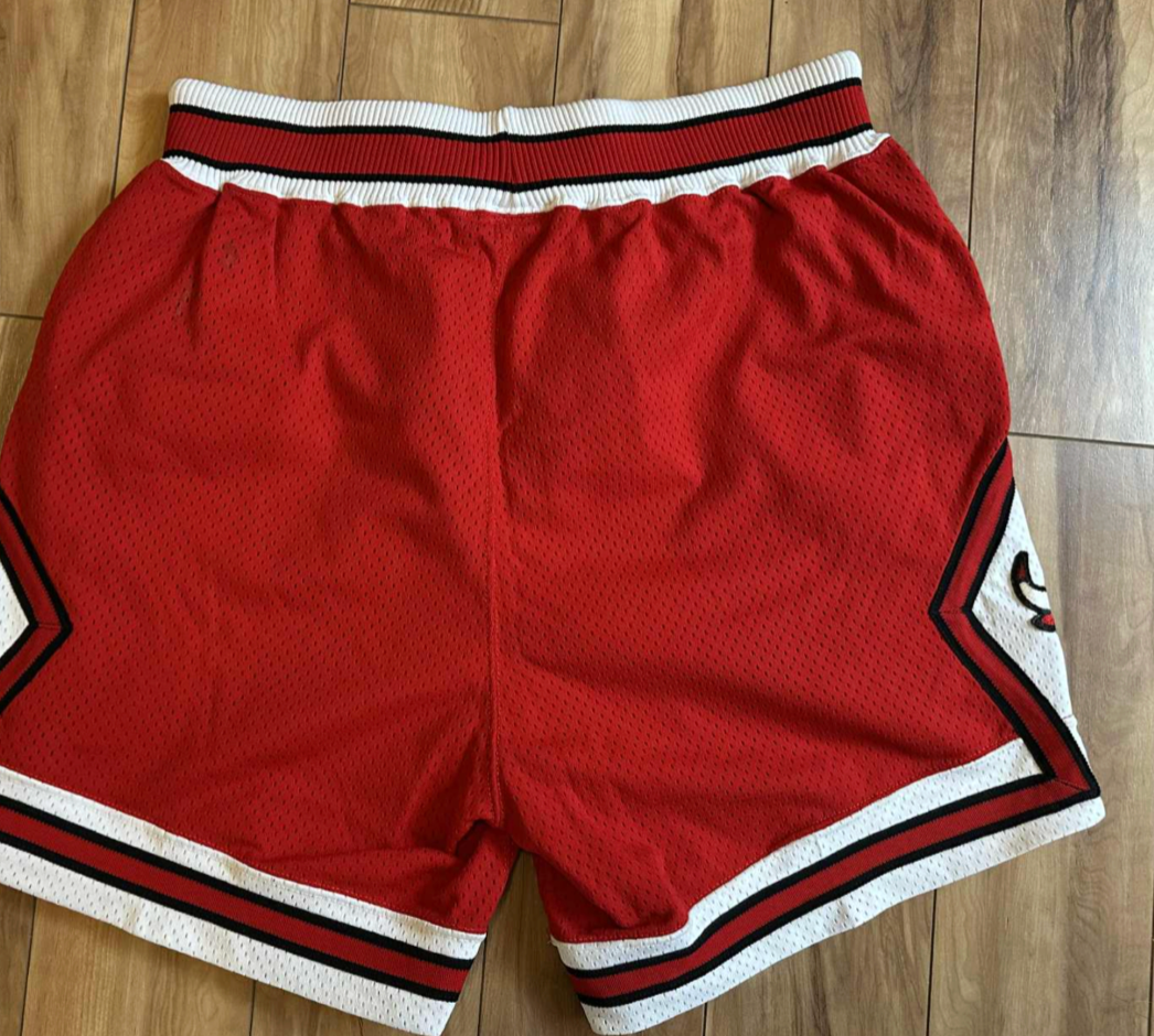 Michael Jordan Signed Chicago Bulls Authentic Red Shorts Beckett