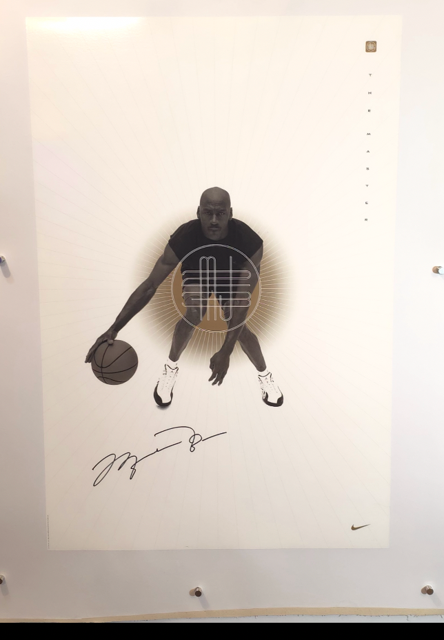 Michael Jordan Signed Autographed “The Master” Nike Poster