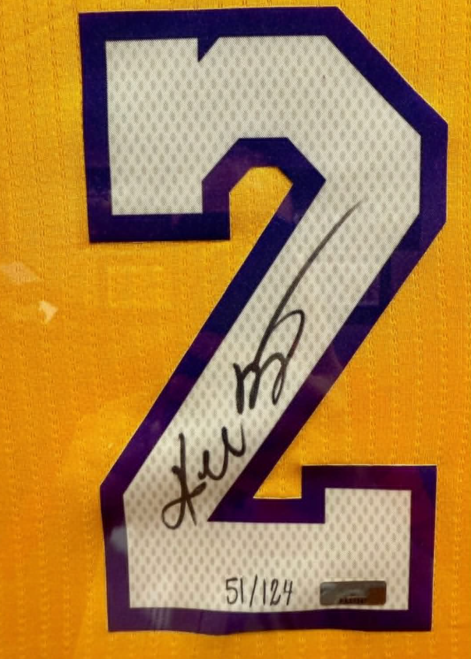 Michael Jordan Signed Jersey Framed Inscribed 5x Champ LE /124 Panini COA