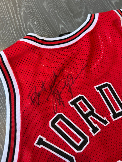 Michael Jordan Signed Red Bulls #23 Jersey Inscribed "Best Wishes"  JSA LOA