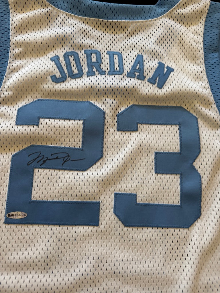 Michael Jordan Signed UNC Jersey UDA Box and Papers