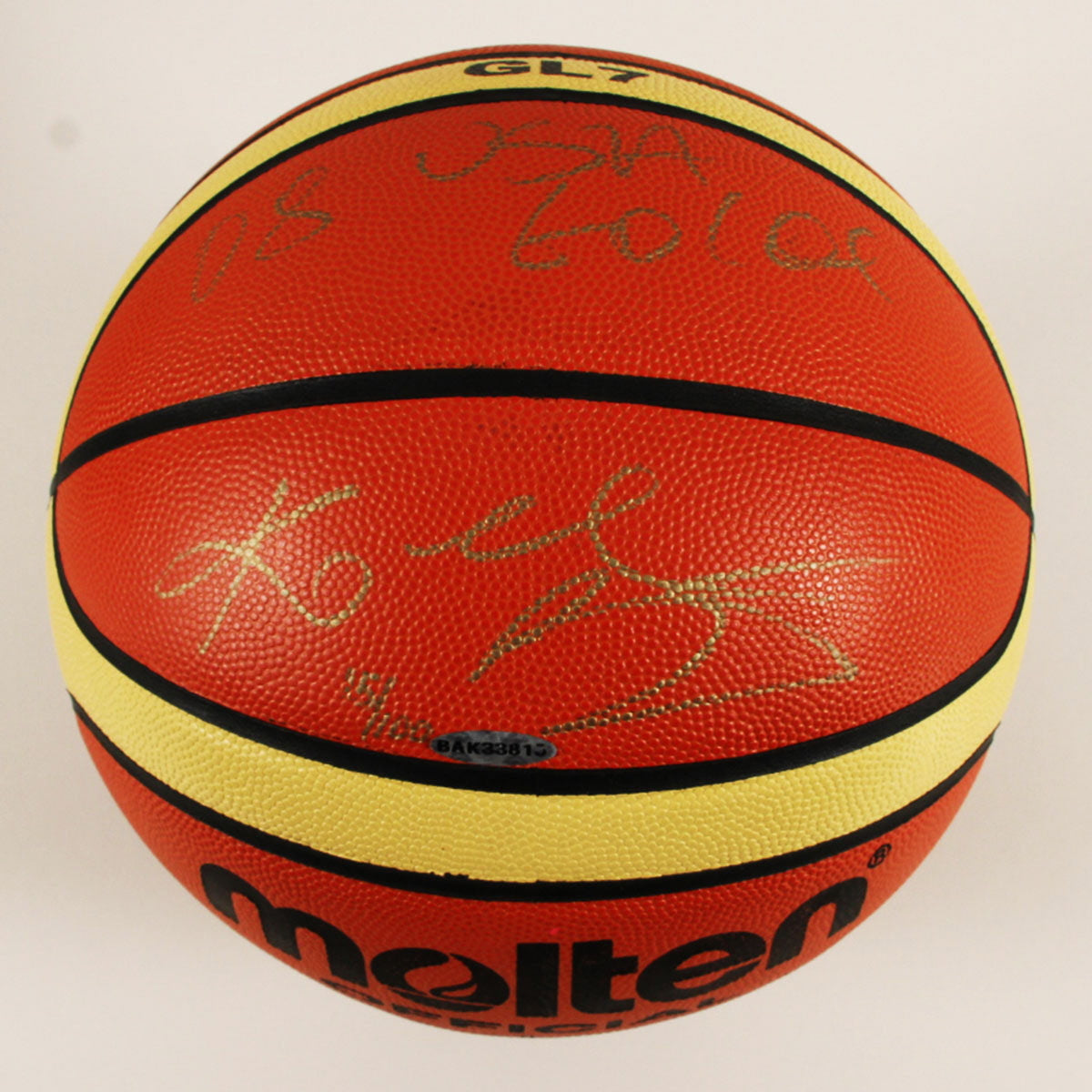Kobe Bryant Signed Molten FIBA Basketball Inscribed “USA GOLD” UDA Limited Edition /100 JSA Authenticated