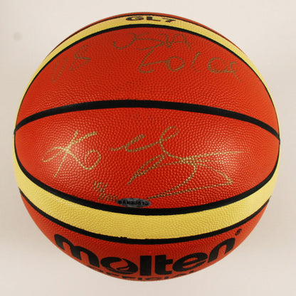Kobe Bryant Signed Molten FIBA Basketball Inscribed “USA GOLD” UDA Limited Edition /100 JSA Authenticated