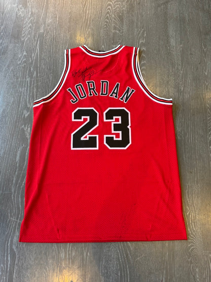Michael Jordan Signed Red Bulls #23 Jersey Inscribed "Best Wishes"  JSA LOA