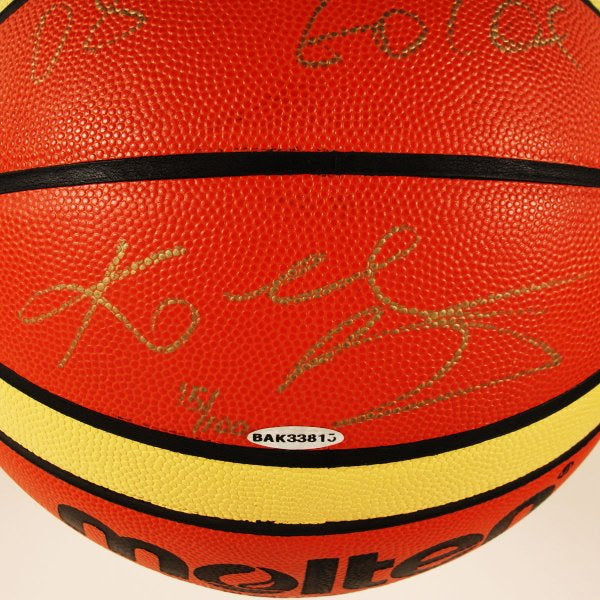 Kobe Bryant Signed Molten FIBA Basketball Inscribed “USA GOLD” UDA Limited Edition /100 JSA Authenticated