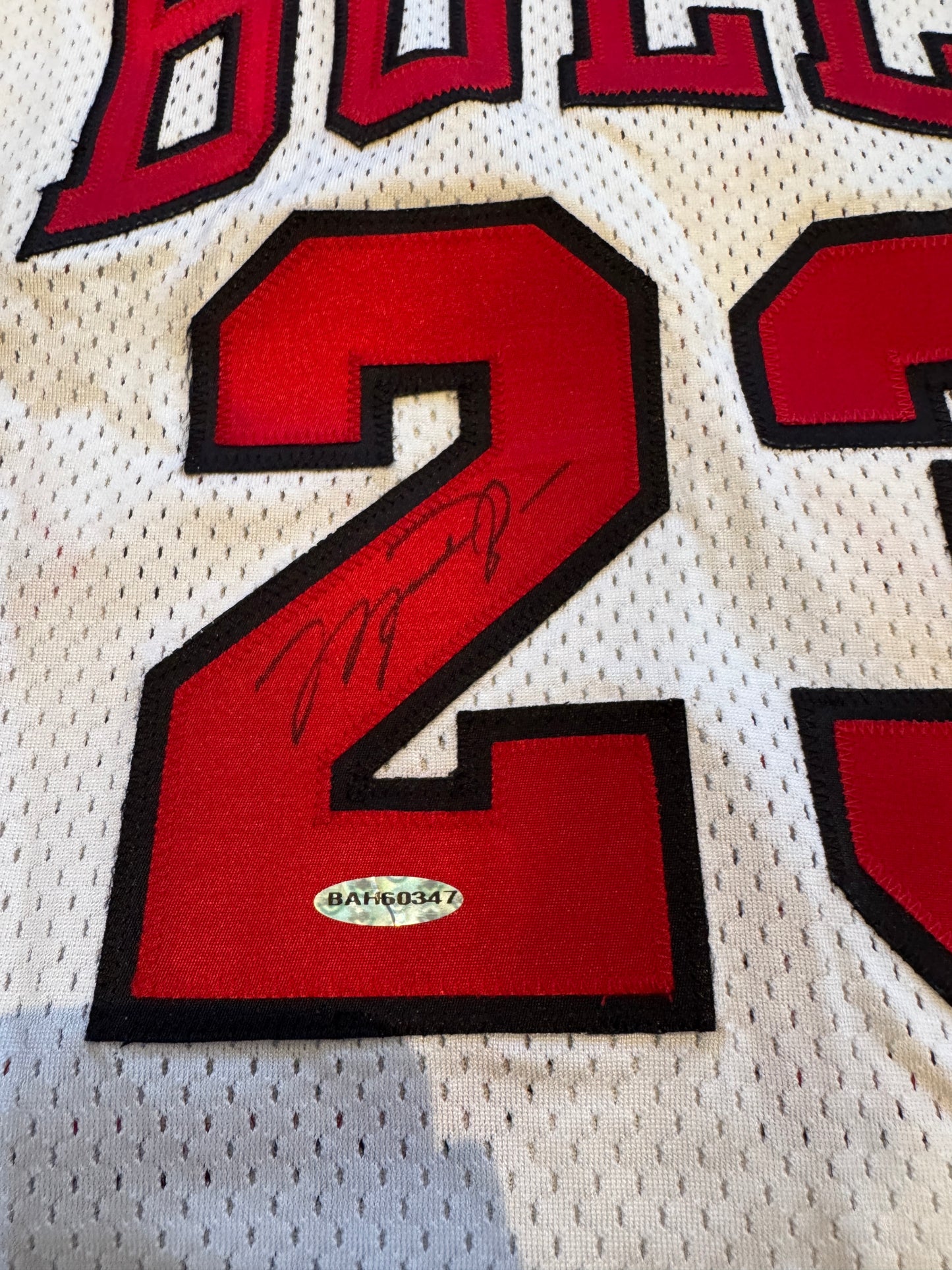 Michael Jordan Signed Authentic Pro Cut Jersey All Star Patch #23 Bulls Front Signed UDA