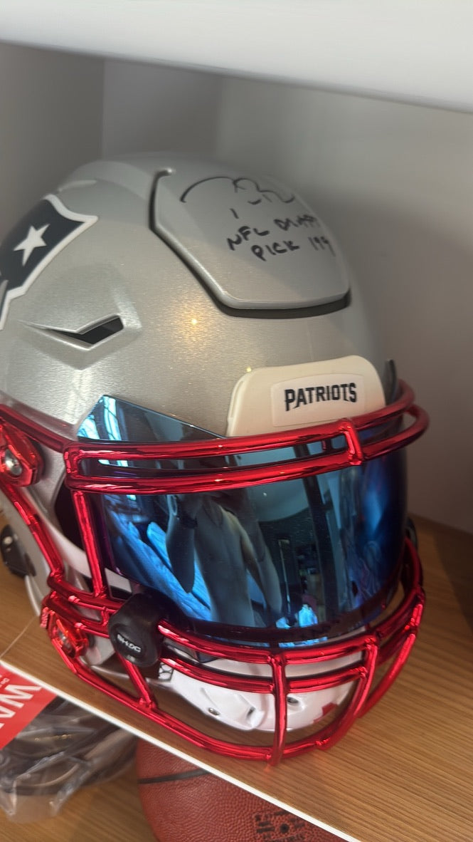 Tom Brady Signed Helmet Inscribed Fanatics ( FILL IN)
