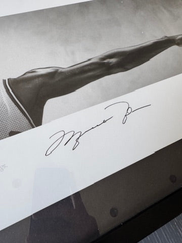Michael Jordan Signed Mini Wings Poster UDA LE/ 500 WITH CARD