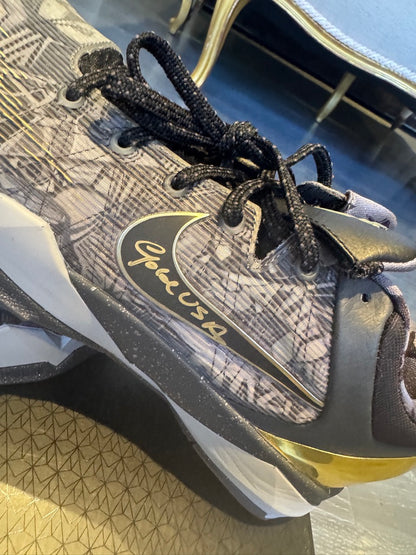 Kobe Bryant Signed Shoes Inscribed "Gold USA" Panini authenticated ULTRA RARE ( FILL IN )