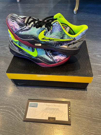 Kobe Bryant Signed Inscribed "Black Mamba" Shoes Panini authenticated ULTRA RARE ( FILL IN)