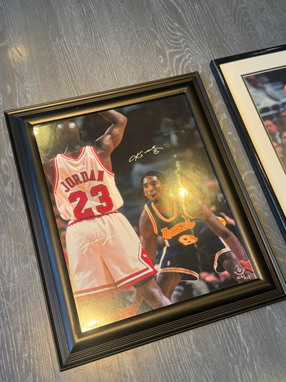 Michael Jordan V Kobe Bryant Dual Signed 16x20 Auto Photo UDA Upper Deck LE /123