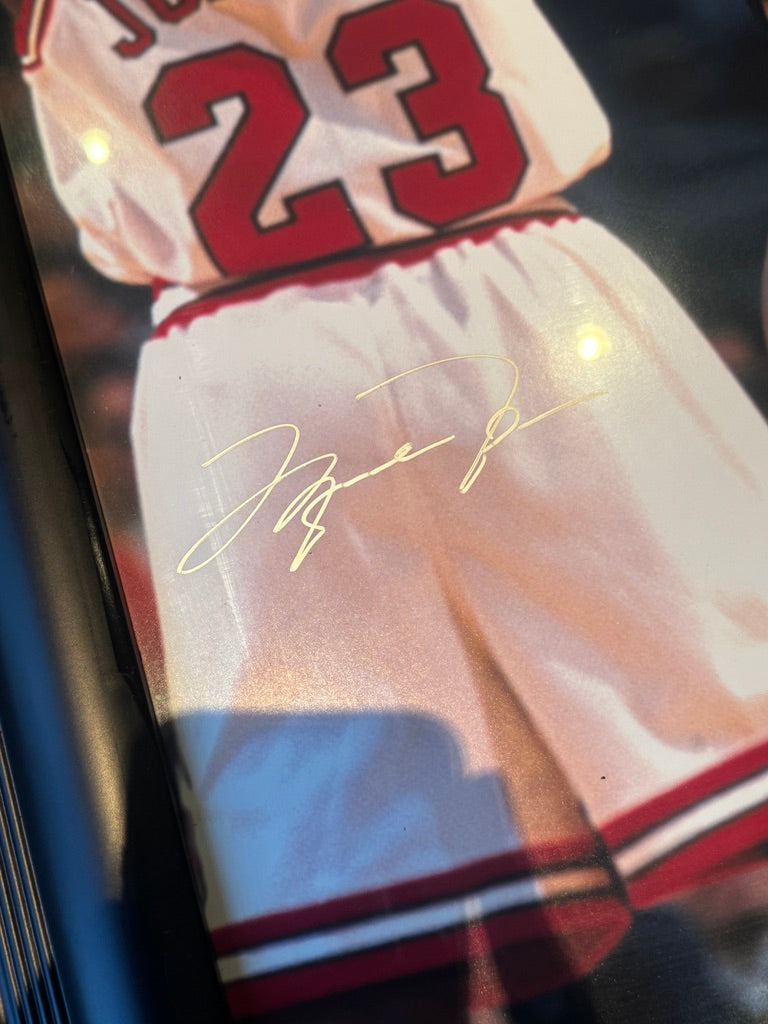 Michael Jordan V Kobe Bryant Dual Signed 16x20 Auto Photo UDA Upper Deck LE /123