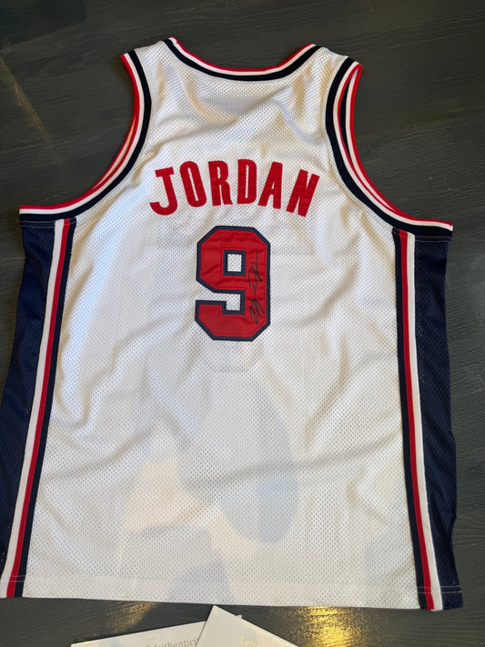 Michael Jordan Signed Team USA Jersey GOAT LOA ( FILL IN)