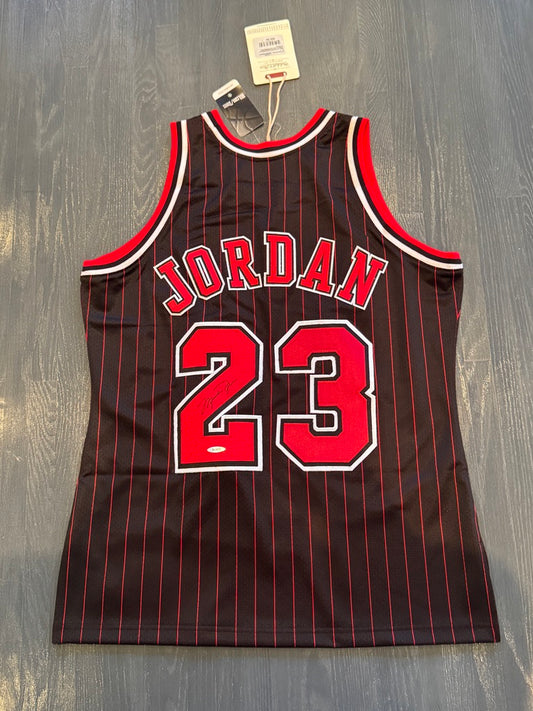 Michael Jordan Signed Authentic Pinstripe Jersey #23 Bulls UDA