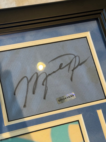Michael jordan signed unc Cut ( FILL IN )