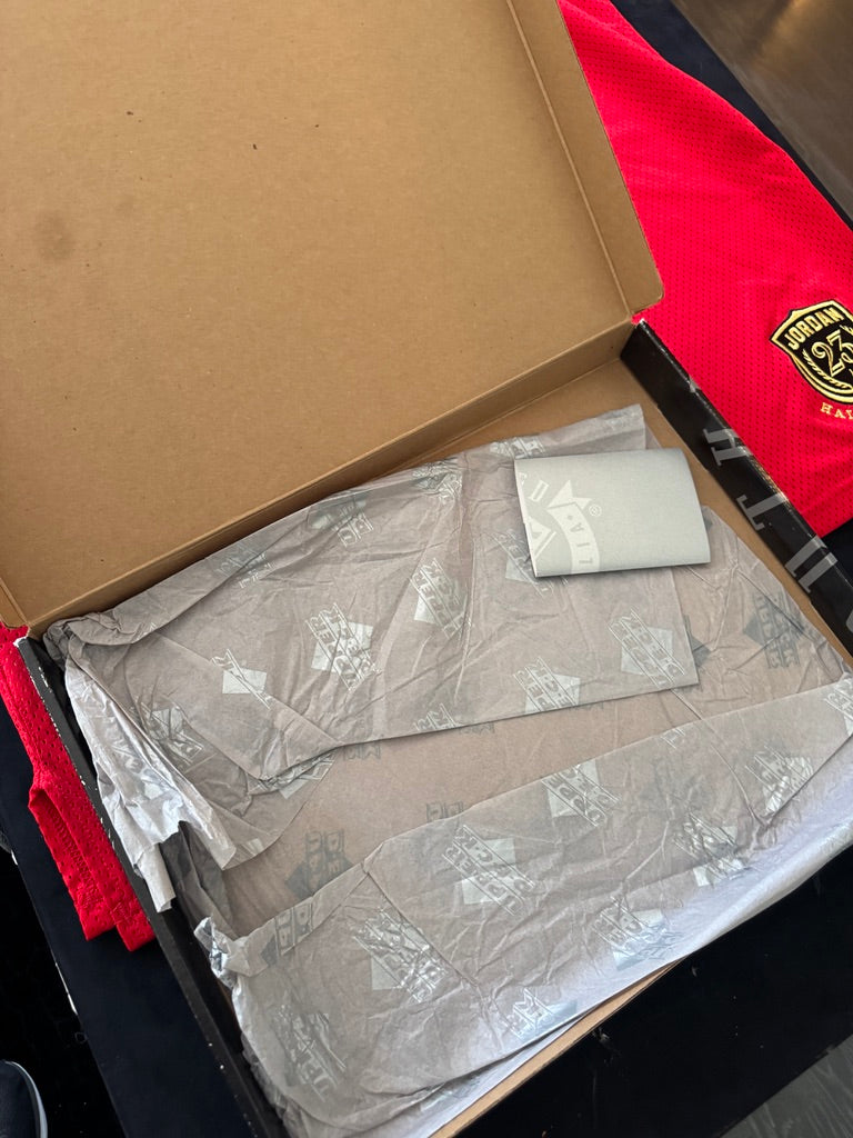 Michael Jordan Signed Red Bulls Jersey 22/23 - Hall of Fame Mitchell & Ness - UDA BAM02517 UDA Card and original box
