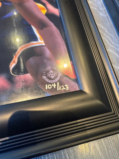 Michael Jordan V Kobe Bryant Dual Signed 16x20 Auto Photo UDA Upper Deck LE /123