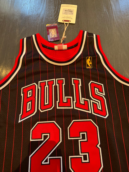 Michael Jordan Signed Authentic Pinstripe Jersey #23 Bulls UDA