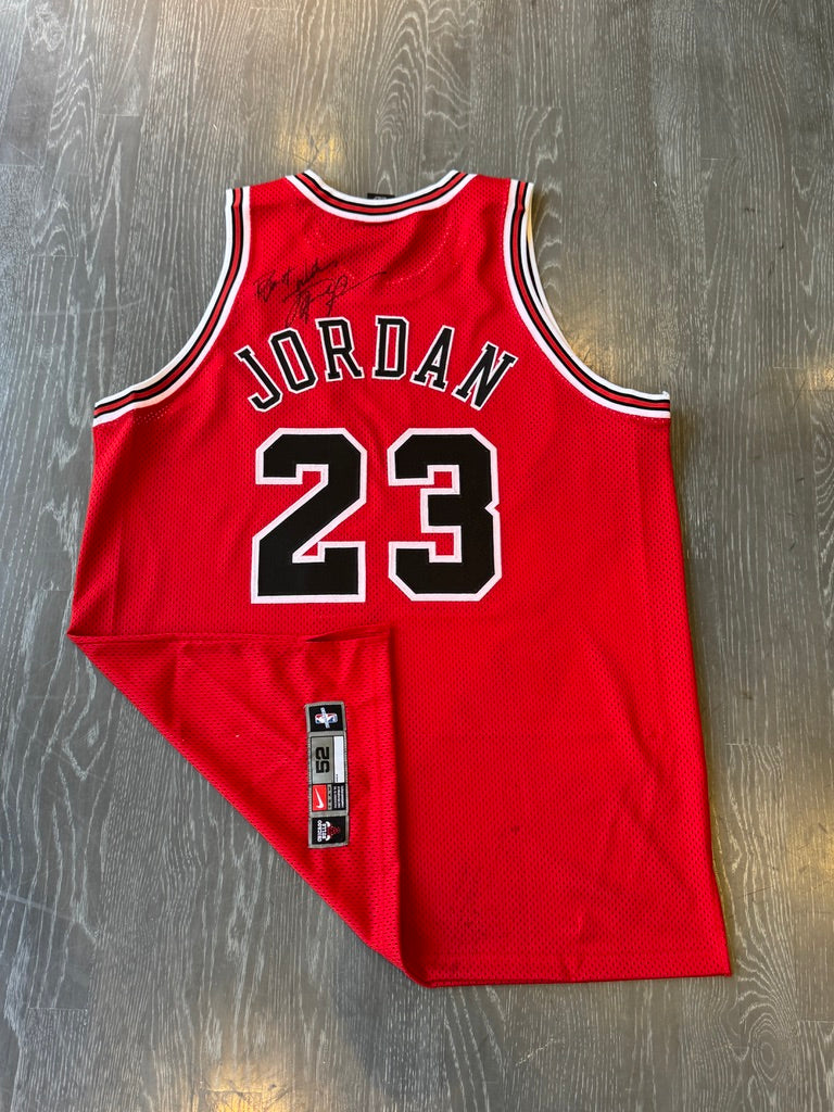 Michael Jordan Signed Red Bulls #23 Jersey Inscribed "Best Wishes"  JSA LOA
