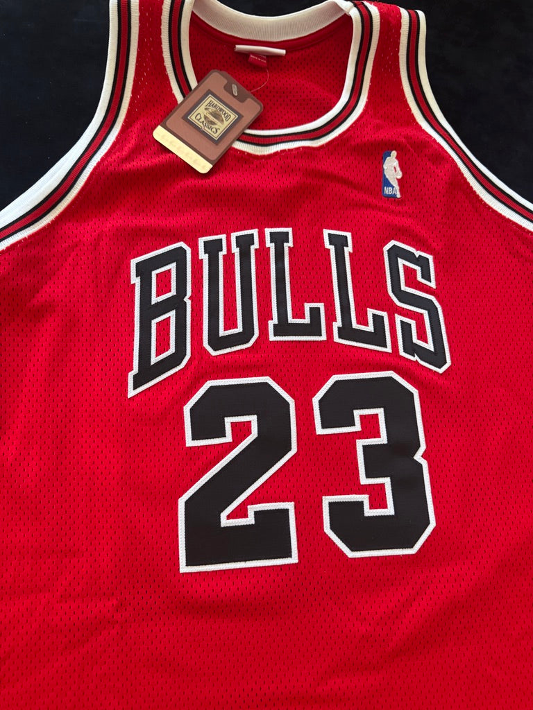 Michael Jordan Signed Red Bulls Jersey 22/23 - Hall of Fame Mitchell & Ness - UDA BAM02517 UDA Card and original box