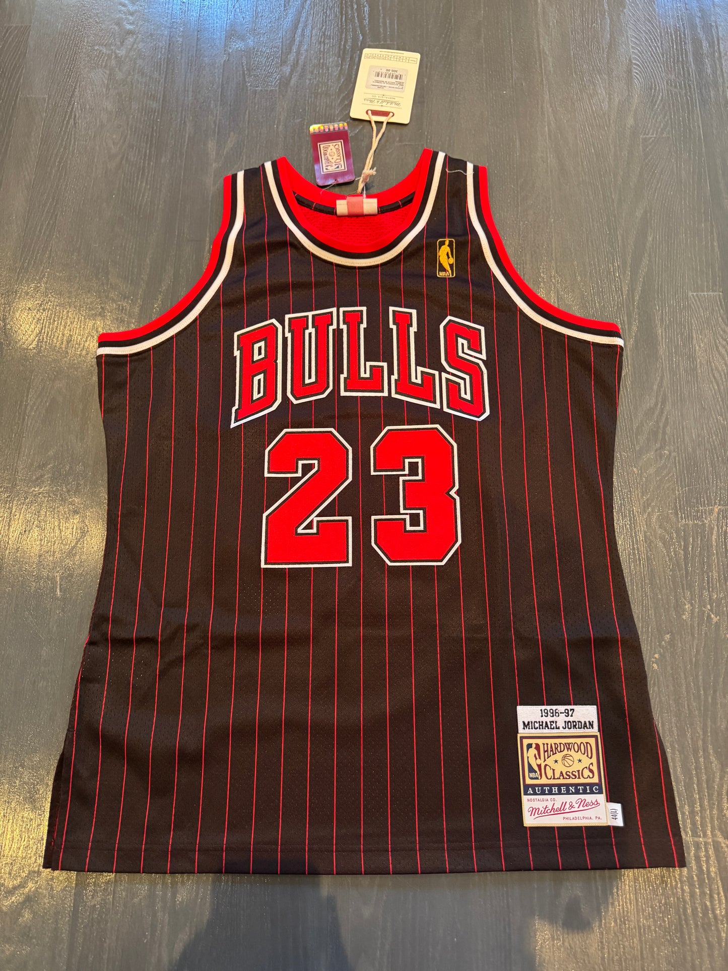 Michael Jordan Signed Authentic Pinstripe Jersey #23 Bulls UDA