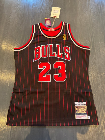 Michael Jordan Signed Authentic Pinstripe Jersey #23 Bulls UDA