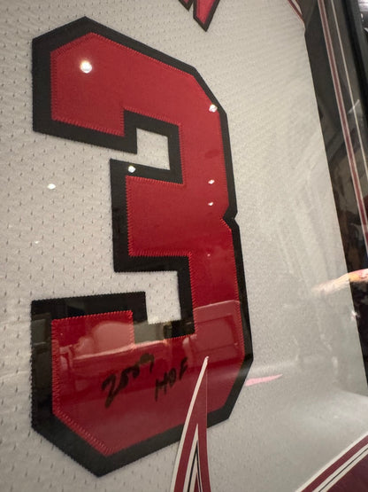 Michael Jordan Signed Jersey Inscribed "2009 HOF" LE/123 Upper Deck Custom Framed GORGEOUS SIGNATURE With Patch