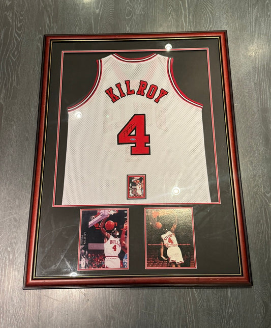 Michael Jordan Signed ULTRA RARE Kilroy 4 jersey UDA withc ard ( FILL IN)