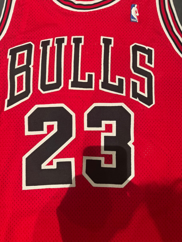 Michael Jordan Signed Chicago Bulls Red Nike Authentic Pro Cut Jersey UDA