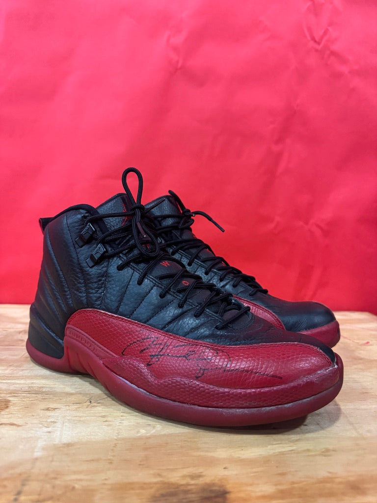 Michael Jordan Signed Air Jordan 12 FLU GAME UDA card only GOAT Approved
