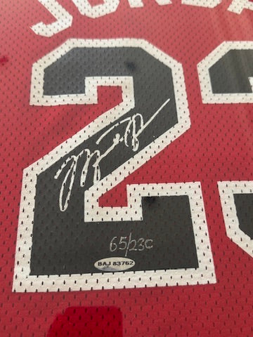 Michael Jordan Signed Red Bulls Jersey Archives - 065/230 Box UDA BAJ63762