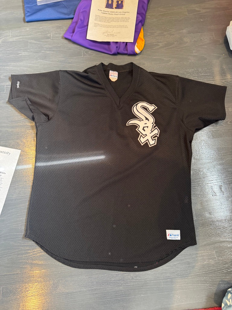 Michael Jordan Game Worn Barrons Jersey Practice used Dave Miedema LOA ( FILL IN)