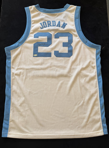 Michael Jordan Signed UNC Jersey UDA Box and Papers