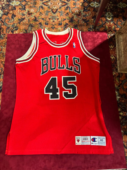 Michael Jordan Signed Chicago Bulls #45 Authentic Pro Cut Jersey (UDA Hologram + Beckett LOA)