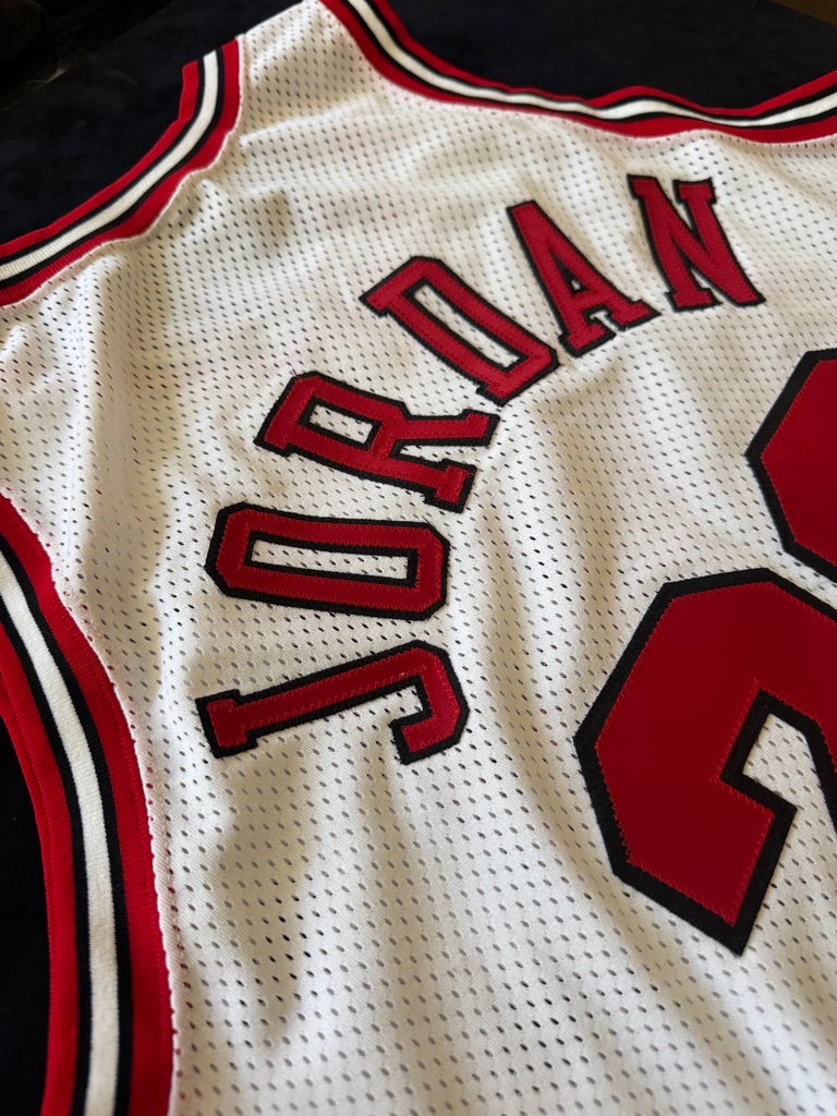 Michael Jordan Signed White Nike authentic pro cut jersey UDA with card