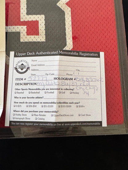Michael Jordan Signed Red Bulls Jersey Archives - 065/230 Box UDA BAJ63762