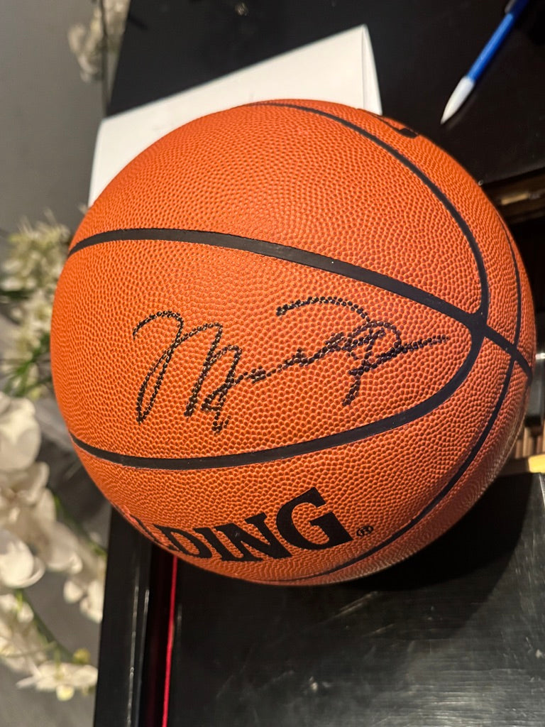 Michael jordan Signed Basketball GOAT LOA (Magic signed as well) VERY NICE SIG (FILL IN)