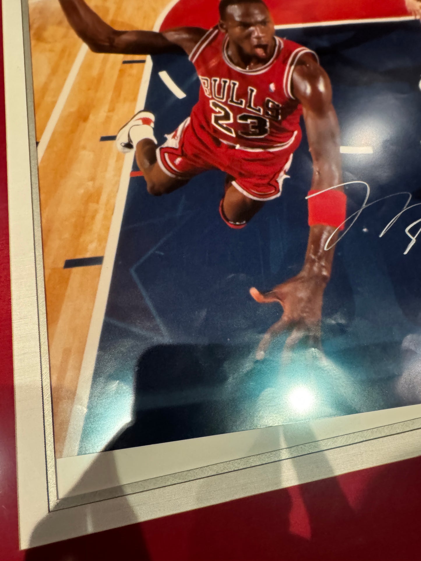 Michael Jordan Signed 16x20 Photo UDA + JSA LOA custom framed DAMADGED CHECK PHOTOS