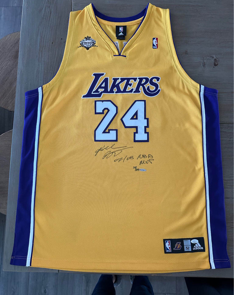Kobe Bryant Signed Jersey Inscribed "07/08 NBA MVP" LE/124 UDA + JSA LOA