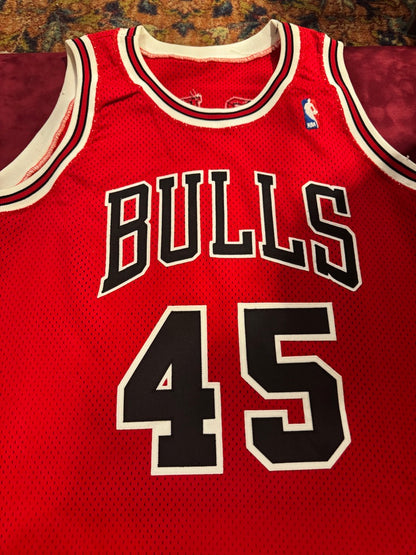 Michael Jordan Signed Chicago Bulls #45 Authentic Pro Cut Jersey (UDA Hologram + Beckett LOA)