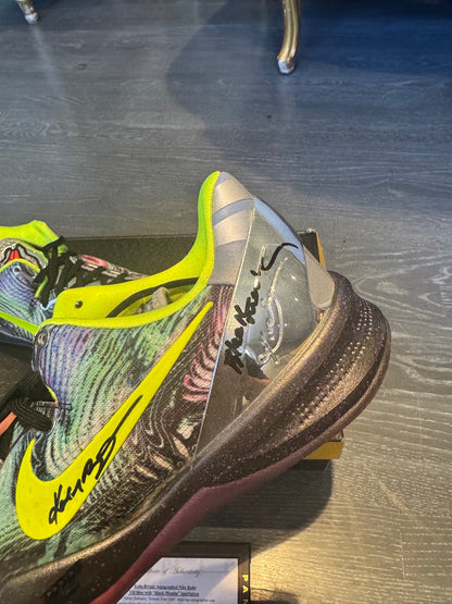 Kobe Bryant Signed Inscribed "Black Mamba" Shoes Panini authenticated ULTRA RARE ( FILL IN)