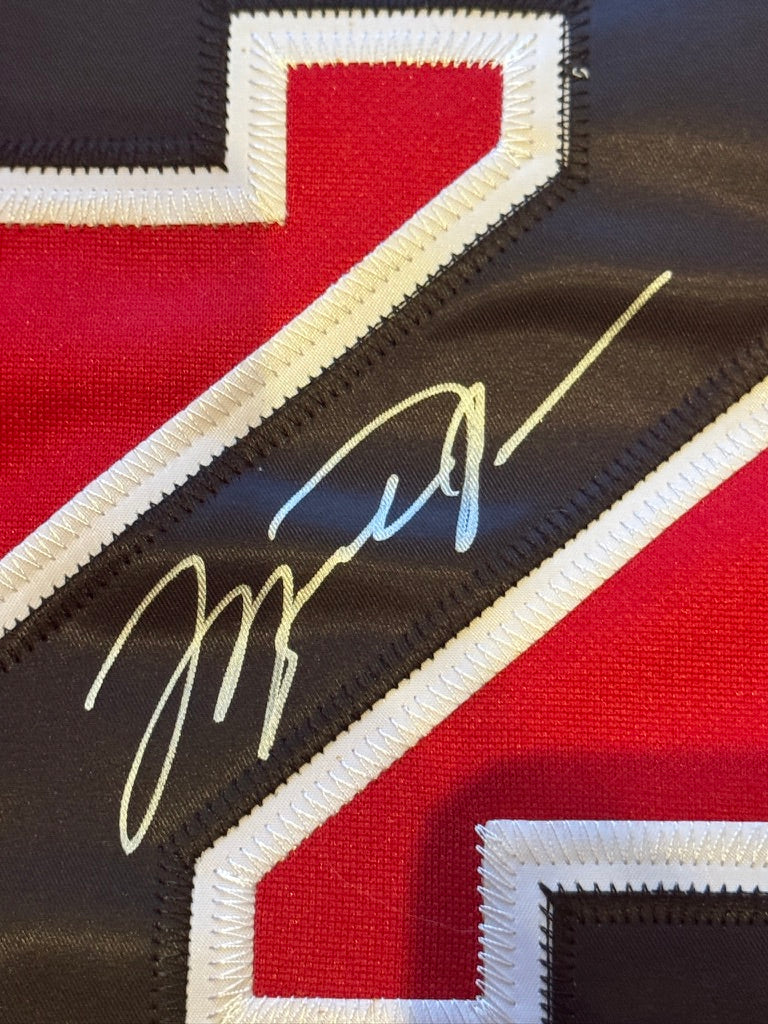 Michael Jordan Signed Chicago Bulls Red Jersey #23 UDA