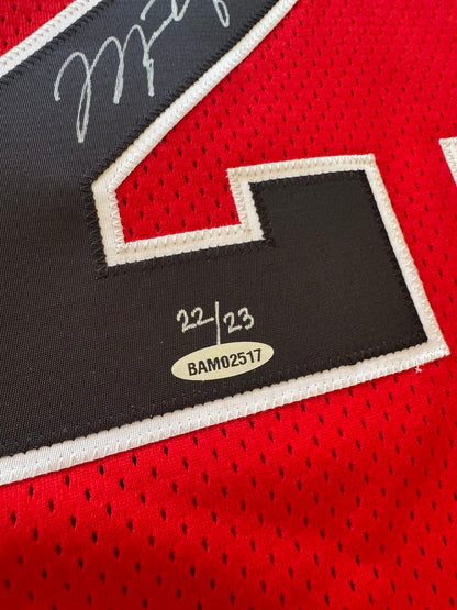 Michael Jordan Signed Red Bulls Jersey 22/23 - Hall of Fame Mitchell & Ness - UDA BAM02517 UDA Card and original box