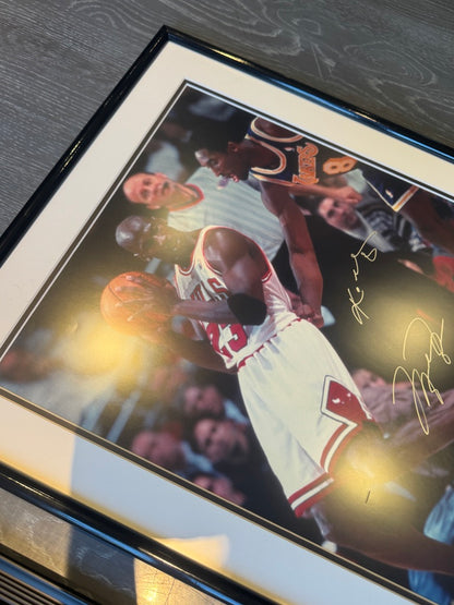 Michael Jordan V Kobe Bryant Dual Signed 16x20 Auto Photo UDA Upper Deck LE /200