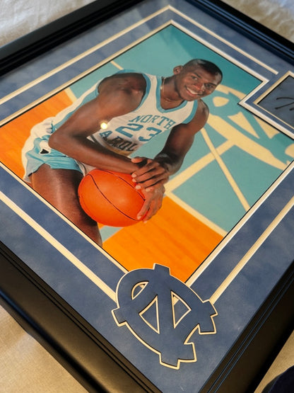 Michael jordan signed unc Cut ( FILL IN )