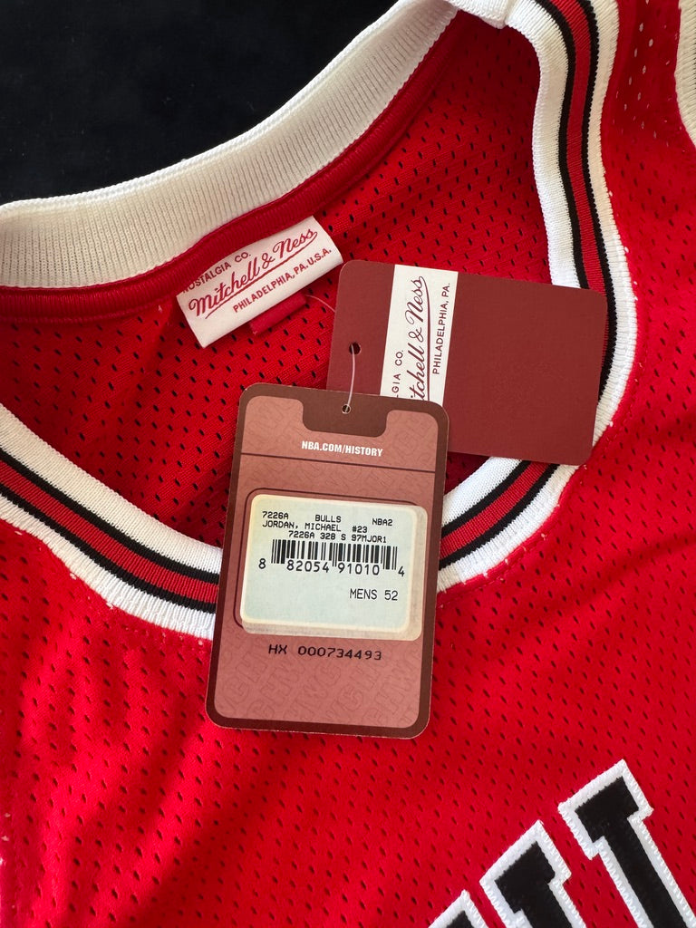 Michael Jordan Signed Red Bulls Jersey 22/23 - Hall of Fame Mitchell & Ness - UDA BAM02517 UDA Card and original box